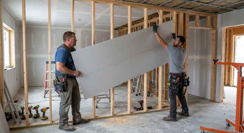 Bedroom Drywall Installation in Conroe, TX