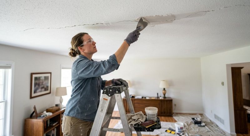 Ceiling Crack Repair in Olathe, KS